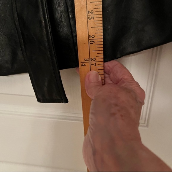 Paper Denim & Cloth Black Belted Double Breasted Trench Jacket - Picture 11 of 12